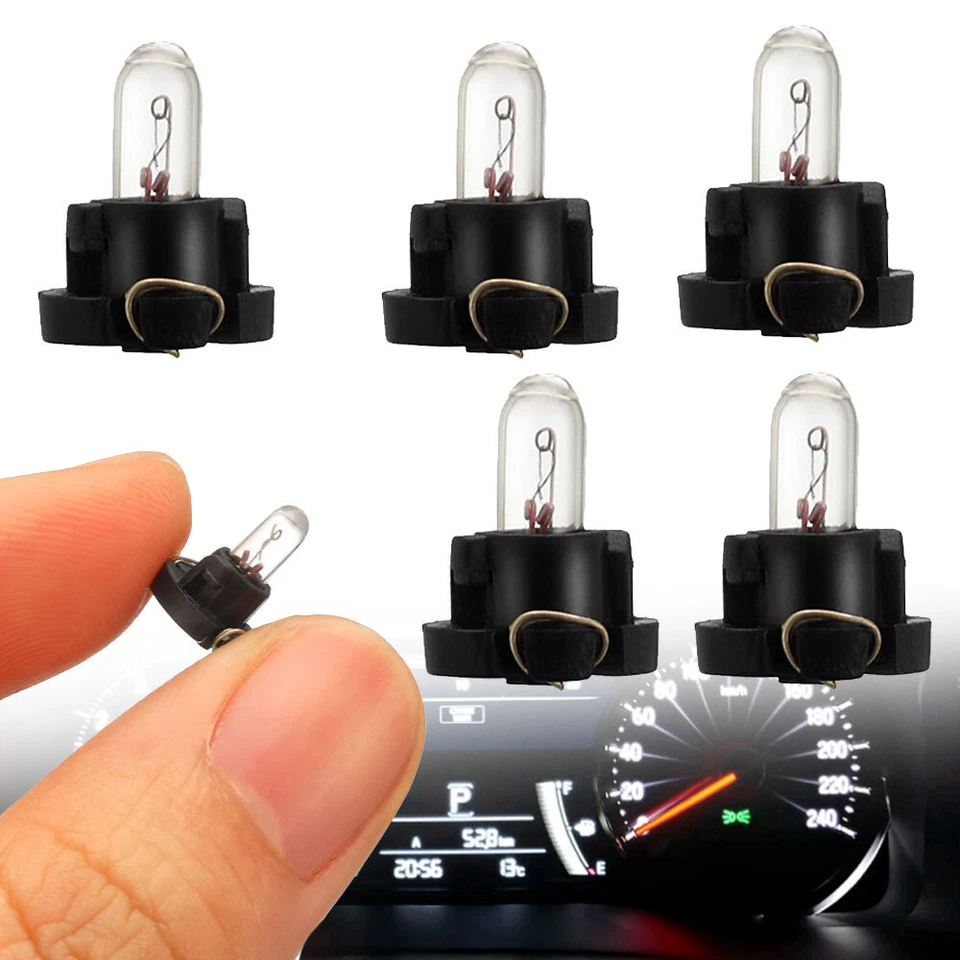 5x T4.2 Neo Wedge Car Dash A/C Climate Heater Control Light Switch Bulbs Lamp - Image 3 of 4