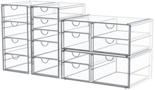 Dustproof Makeup Organizer Storage with Drawers for Make up Jewelry and Pen