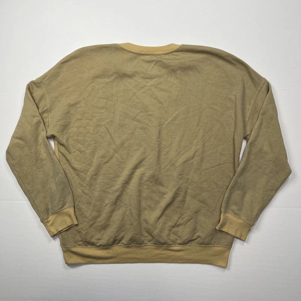 Sudadera AC/DC Pullover Amarillo Manga Larga 1979 Gira Mundial Talla Mediana Foto 2 de 4