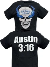 Stone Cold Steve Austin 3:16 Smoking Skull Mens T-shirt