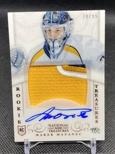 MAREK MAZANEC 2013-14 Panini National Treasures #178 Rookie Patch Auto 18/99