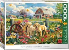Puppy Spring 1000 Piece Jigsaw Puzzle Eurographics New