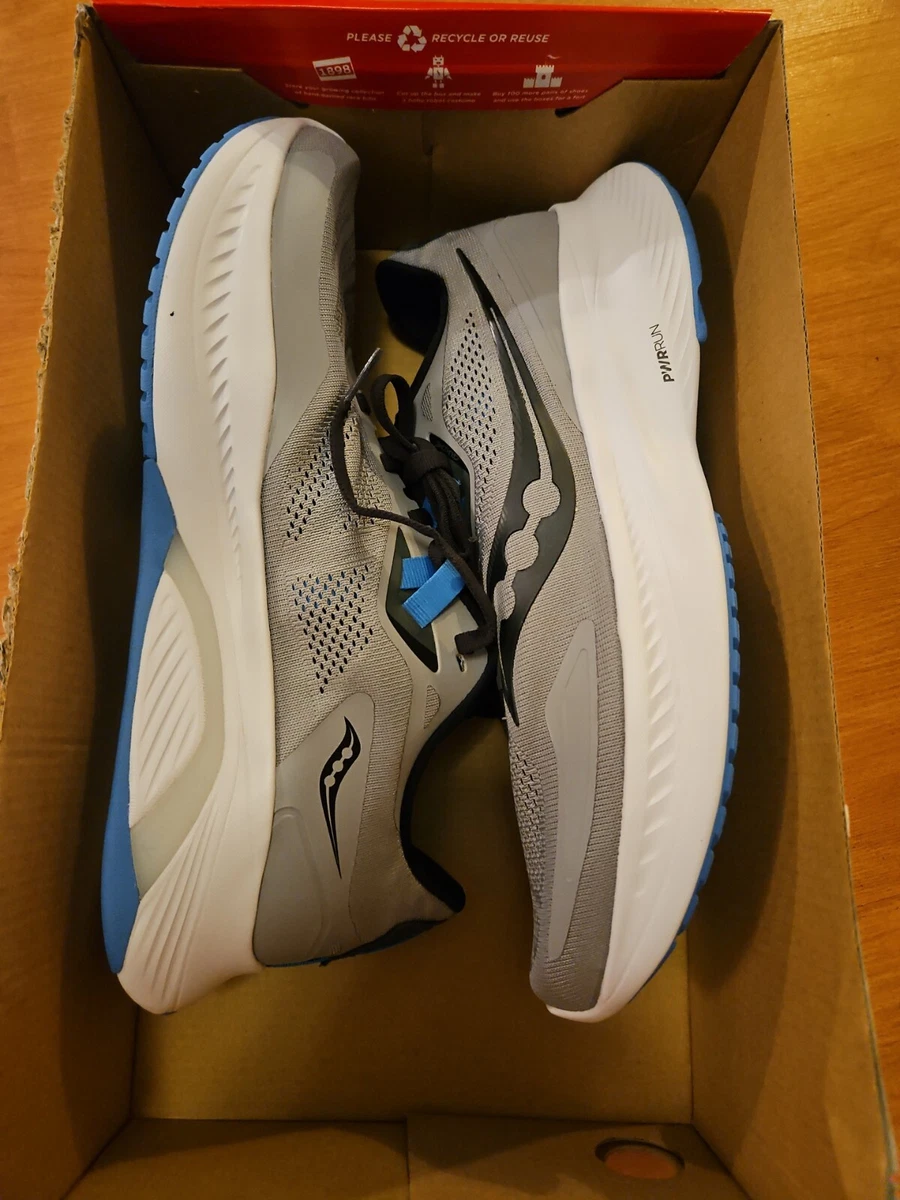 Saucony Mens Guide 15 S20684 15 Gray Running Shoes Sneakers Size