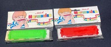 Harmonicas NOS In Pkg VTG Mid-Century Hong Kong Plastic Toy Realistic Lot Of 2