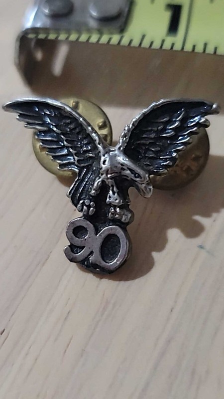 Sturgis 90 Eagle Pin Annual South Dakota Motorcycle Rally 1990 Vintage