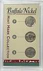Buffalo Nickel Mint Mark Collection--1937-P. 1935-D. 1928-S