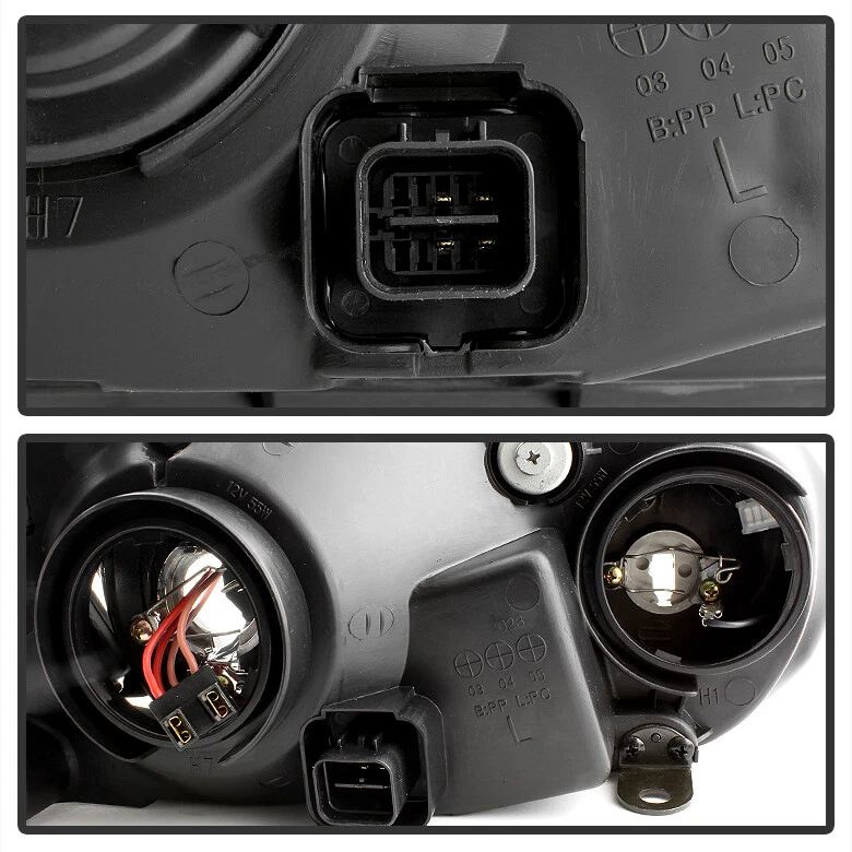 Par de faros de repuesto izquierda+derecha para Hyundai Elantra 2001-2003 Foto 4 de 4