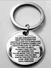 To My Daughter Love You More Than You Ever Know Keychain