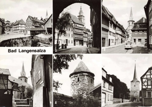 Bad Langensalza -  Thüringen, DDR , Postkarte, gelaufen 1978 - Bild 1 von 2