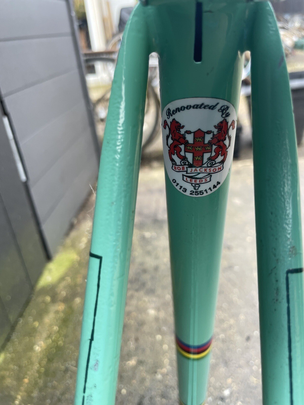 Vintage Turquoise Claud Butler Bicycle Frame Project Road Racing 531