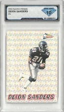1993 Pacific Prisms DEION SANDERS #4 💎 DSG 10 Gem Mint