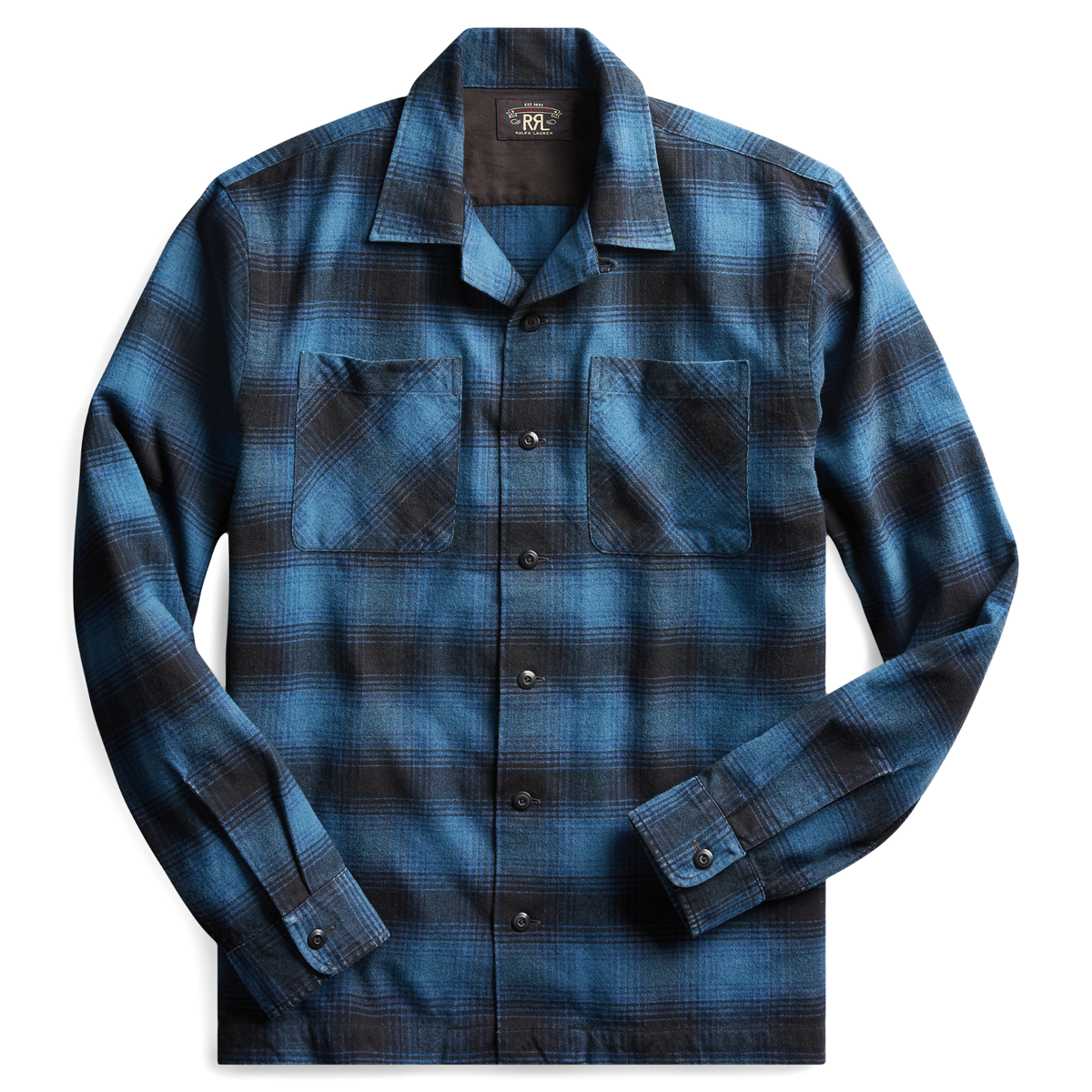 トップス RRL Work l Button Shirt S RRL Ralph Lauren 1940s In spired Cotton Wool Work Shirt-MEN- XL | eBay
