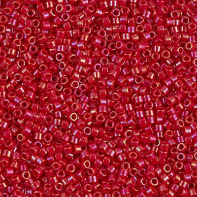 Miyuki Delica beads DB0214 opaque red luster 5 gramm