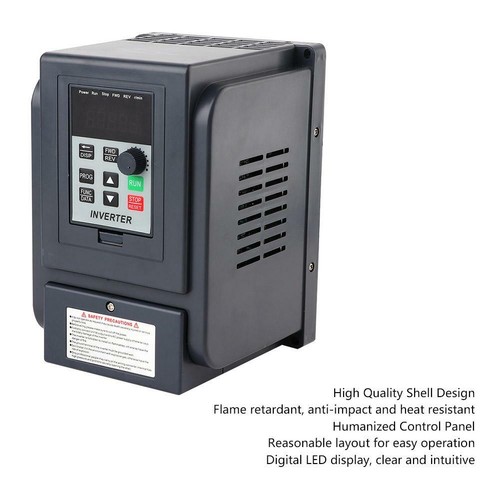 1-PH 220V to 3-Phase 380V VFD VARIABLE FREQUENCY INVERTER SPEED CONTROLLER 1.5KW - Picture 9 of 12