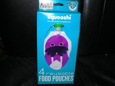 Baby Toddler Food Pouches Squooshi 4pk sz large NEW