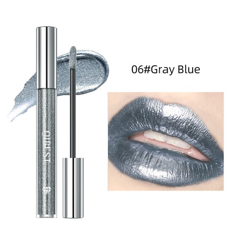 6 Colors Diamond Glitter Liquid Lipstick Waterproof Long Lasting Shiny Lip Gloss - Picture 18 of 18