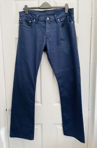 Levi’s French Navy Blue Straight Leg Jeans 36W 32L Excellent Condition