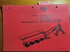 Vicon Greenland CM165 Series 14054 Disc Mower Parts Manual 70.003.745/2