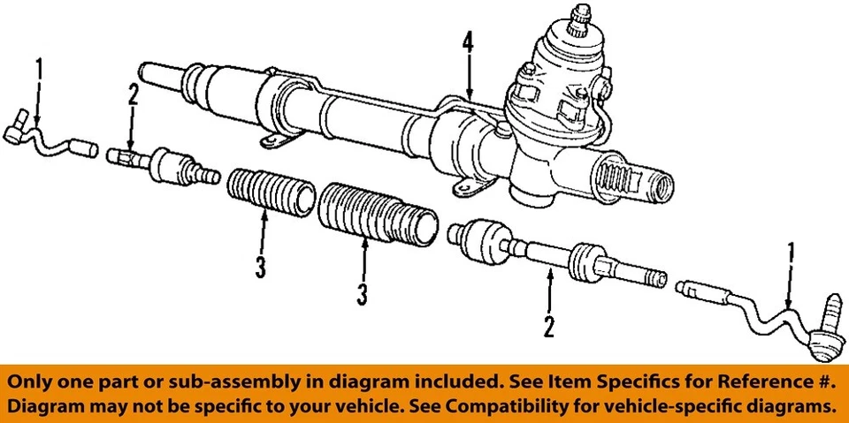 Used Rack and Pinion Assembly fits: 1997 Bmw Z3 Power Rack and Pinion 2.8 Grade - Imagem 3 de 4