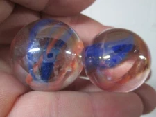 2 BOULDER 1 3/8 INCH 35MM FUNFAIR BY MEGA MARBLES