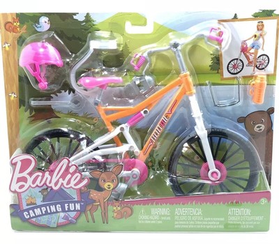 barbie camping fun bike