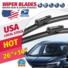 26" 14"  Front Windshield Wiper Blades Pair For CHEVROLET Trax 2015-2021