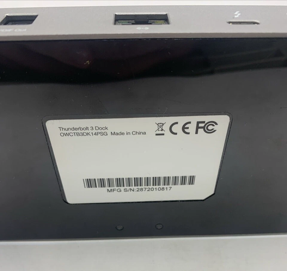 OWC Thunderbolt 3 Docking Station Black OWCTB3DK14PSG - NO AC ADAPTER - Image 4 of 4