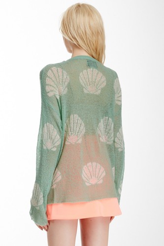 Ndt Roadie xs Shell 299 Authentique vert Wildfox bébé neuf pull Couture qrr6IB