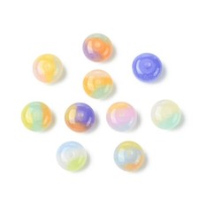 90x Rondelle Resin Bead Focal Spacer Beads for Bracelets Necklace Jewelry Making