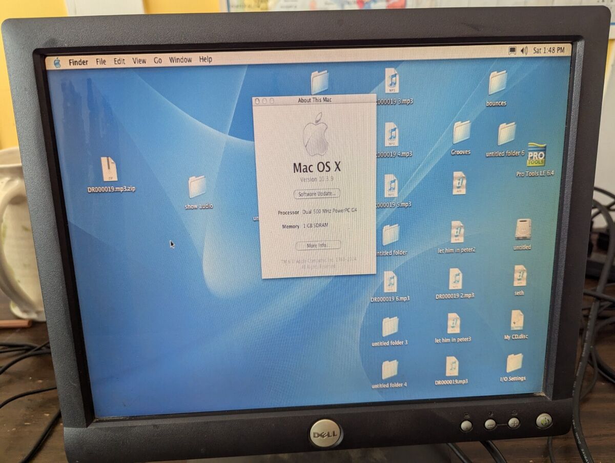Used Power Mac G4 version 10.3.9 1 GB SDRAM Dual 500 MHz 20 Used Power Mac G4 version 10.3.9 1 GB SDRAM Dual 500 MHz 20