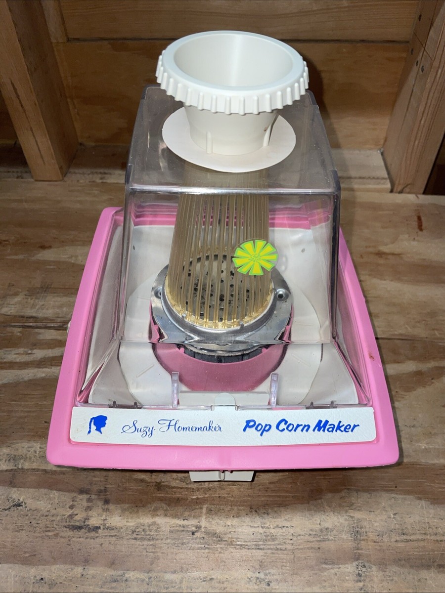 Rare Pink Vintage Suzy Homemaker Toy Popcorn Popper Maker From