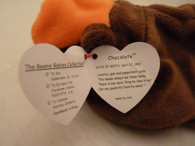 TY Beanie Baby Chocolate the Moose for sale online