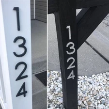 4 inch Modern House Address Numbers and Letters, color choices