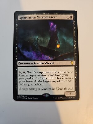 Apprentice Necromancer Commander 2017 Regular Rare Magic MTG #097