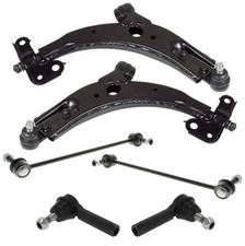 Front Lower Control Arms Tie Rods Sway Bar Links for KIA Spectra 00-04 6pc Kit