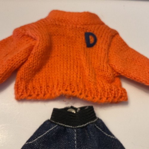 Vintage 1950s Doll Orange Sweater Jeans and 3 Ginger Doll-ers - Picture 8 of 12
