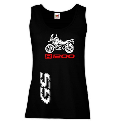 R1200 GS HERREN MEN T-SHIRT VEST NO SLEEVES FAN MOTORRAD ClipArt Geschenk