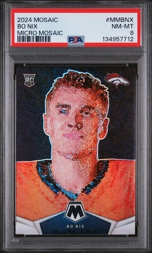 2024 PANINI MOSAIC MICRO MOSAIC #MMBNX BO NIX ROOKIE RC PSA 8