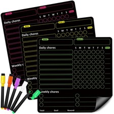 Magnetic Chore Chart for Kids Adult Teens Family - Daily Responsibility