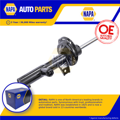 2x Shock Absorbers (Pair) fits SKODA SUPERB Mk3 Front 15 to 24 Damper NAPA New
