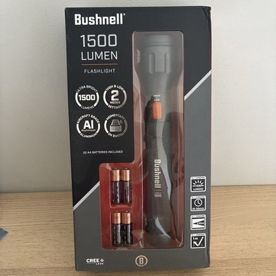 Bushnell 1500 Lumen Flashlight w/ Batteries - Brand New