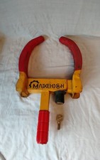 wheel clamp with 1 key used condition