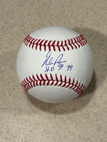 Nolan Ryan signed OML baseball w/ HOF 99 ** PSA **