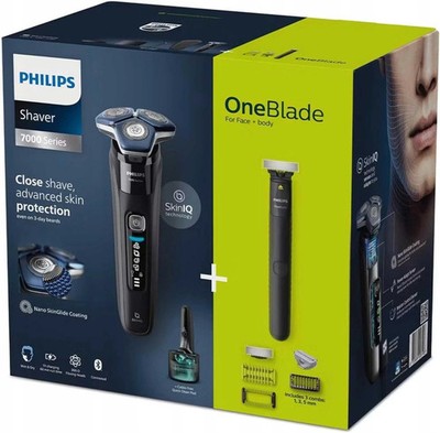 Philips Series 7000 Nass- & Trockenrasierer S7886/78 + Philips OneBlade | NEU