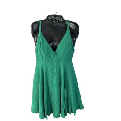 NWT Forever 21 Green Slip Dress Small Whimsical Fairy Festival Boho Coquette