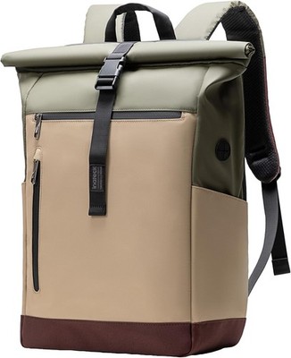 Inateck RollTop Rucksack 25L-30L Fahrradrucksack Schulrucksack Daypack Khaki