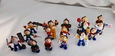 Lot of 16 Vintage Hershey's Kiss Hershkins Chocolate World PVC Figures 1980s
