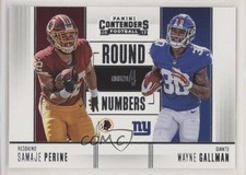 2017 Panini Contenders Round Numbers Samaje Perine Wayne Gallman #RN-15 fm0