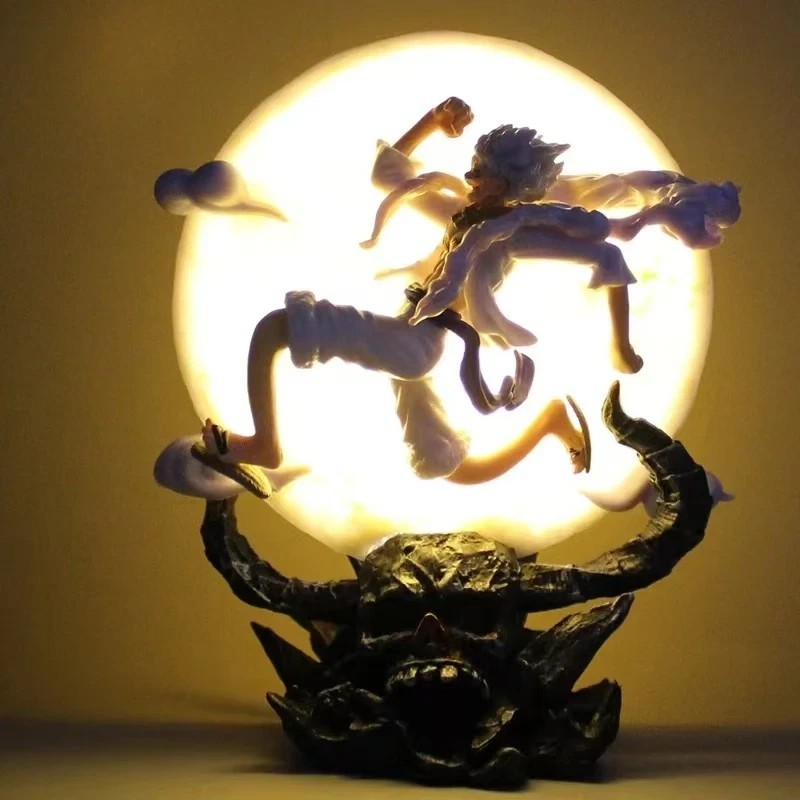 One Piece Monkey D. Luffy Gear 5 Figure with Moon Light Anime