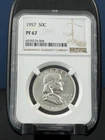 1957 Silver Franklin Half Dollar PF 67 NGC Certified